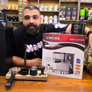 پکیج اسپرسو ساز نوا و تجهیزات کاربردی ویژه بلک فرایدی